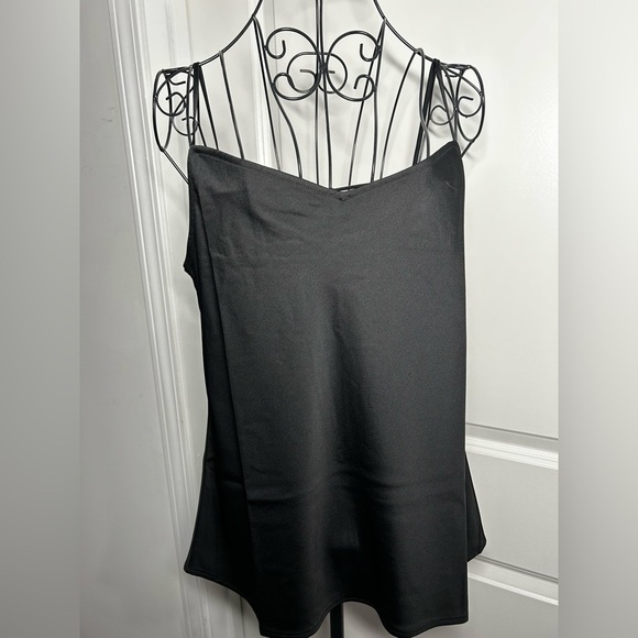 J Crew Women's Black Spaghetti Strap Top - Picture 2 of 6